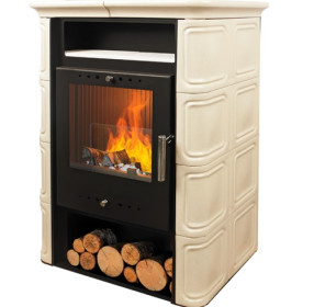 Печь-камин "NORDflam" VERA CAPPUCCINO 6 кВт диаметр дымохода: 150 мм