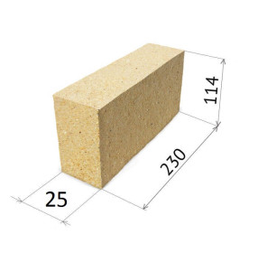 Огнеупорный кирпич для печей и каминов (г. Боровичи)  Шамотный кирпич ША-6-1